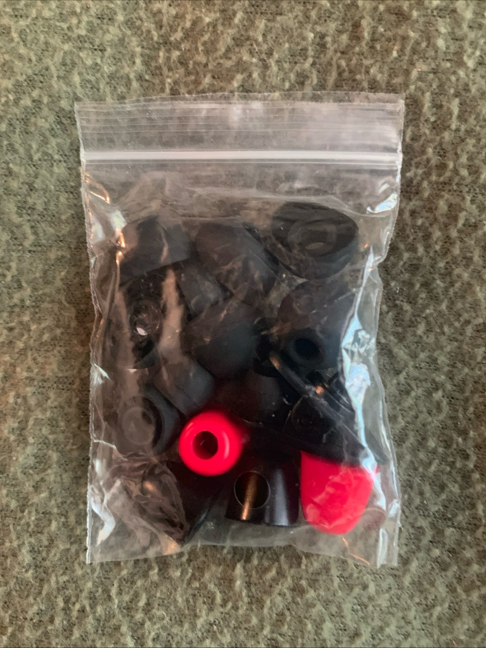New Sephia ear bud replacements with case. Black and red. - Picture 2 of 5